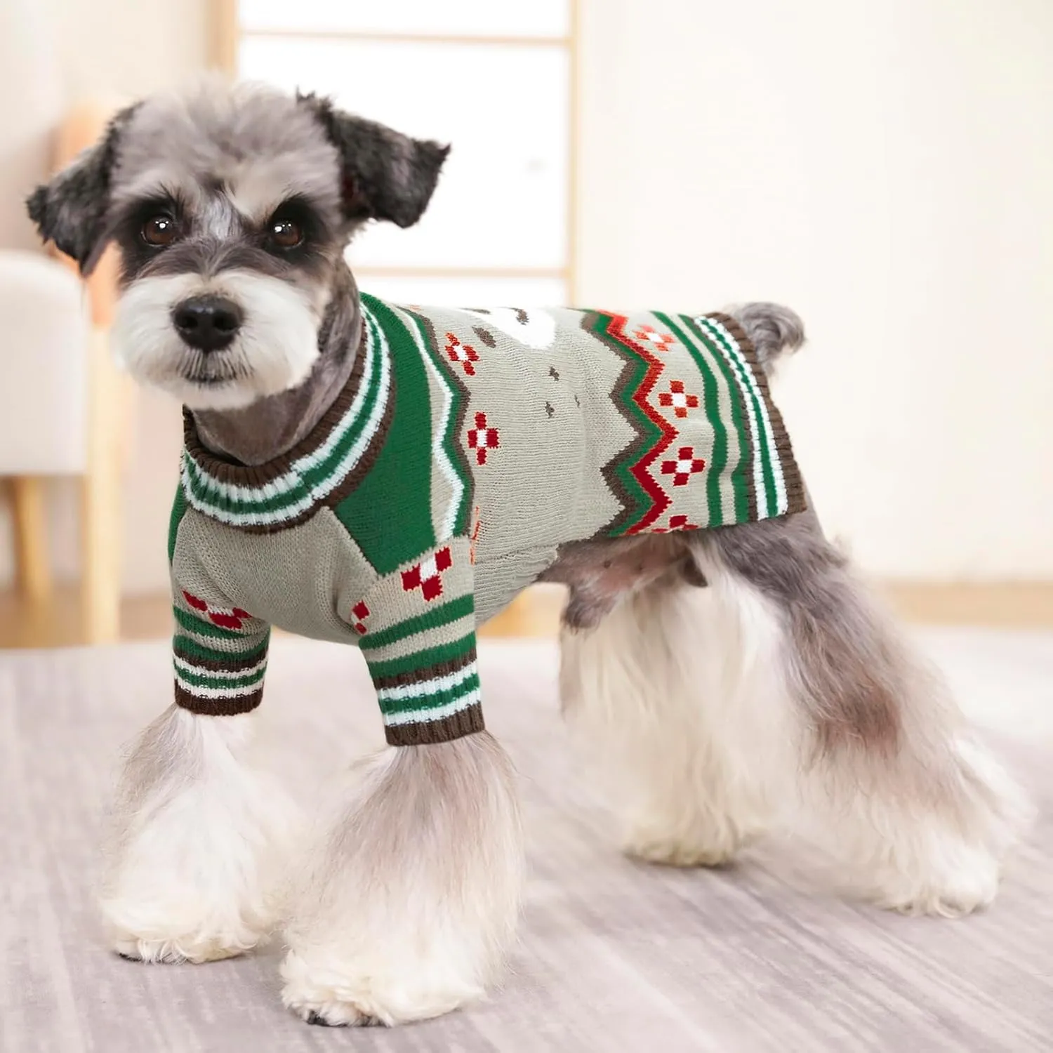 Warm Dog Sweaters for Small Dogs - Male & Female, Halloween & Autumn Themed, Knit Sweaters with Long Legs for Yorkie & Chihuahua